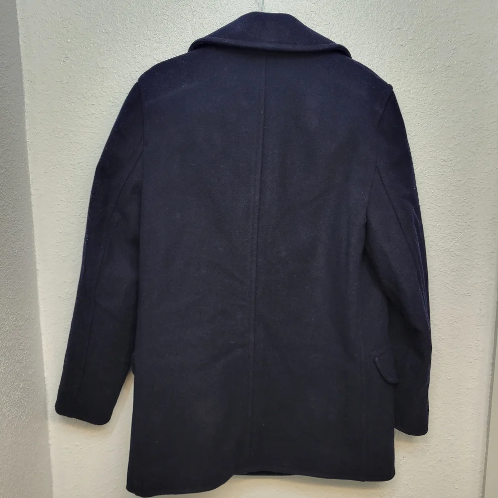 J Crew Dock peacoat in wool blend with PrimaLoft® CO038 Size L NWT Navy
